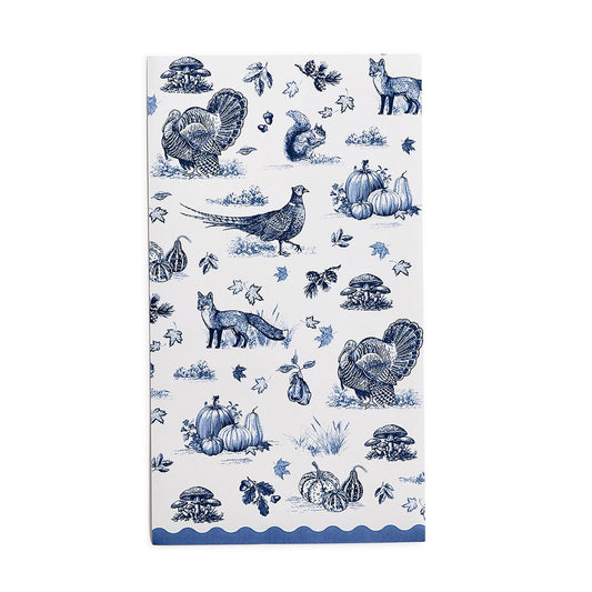 Guest Towel Napkins - Fall Blue Toile - Findlay Rowe Designs