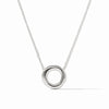 Julie Vos - Necklace - Wave Circle Delicate - Silver