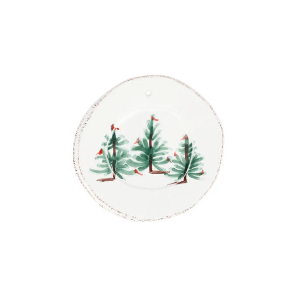 Vietri - Ornament - Lastra Holiday Round