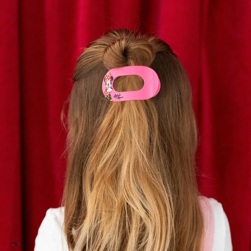 Teleties - Flat Round Hair Clip -Minnie Mouse - Small - Findlay Rowe Designs
