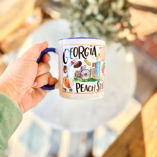 Happy by Rachel - 11 oz Mug - State of Georgia - Findlay Rowe Designs