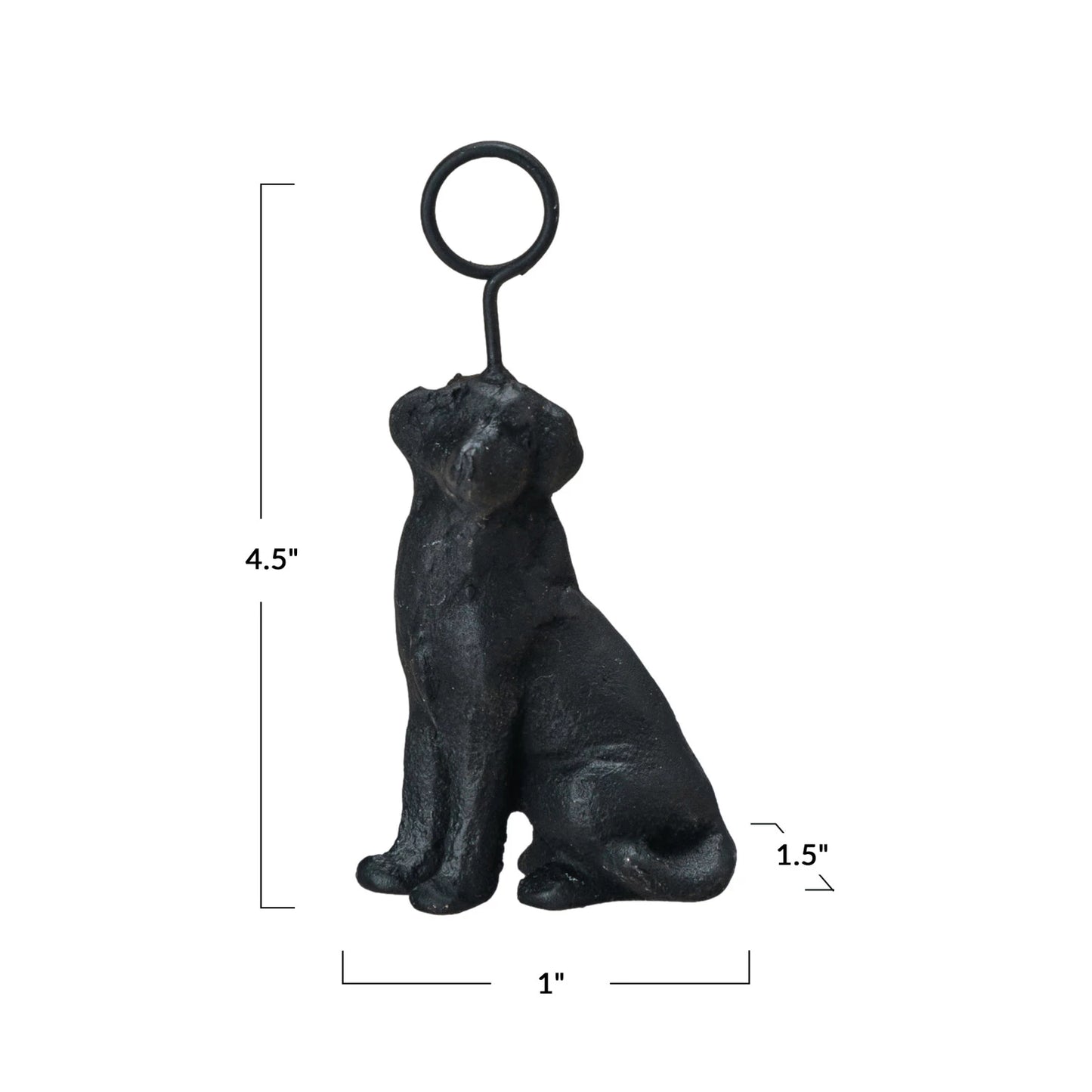Cast Iron Black Lab Place Card Photo Holder - Findlay Rowe Designs