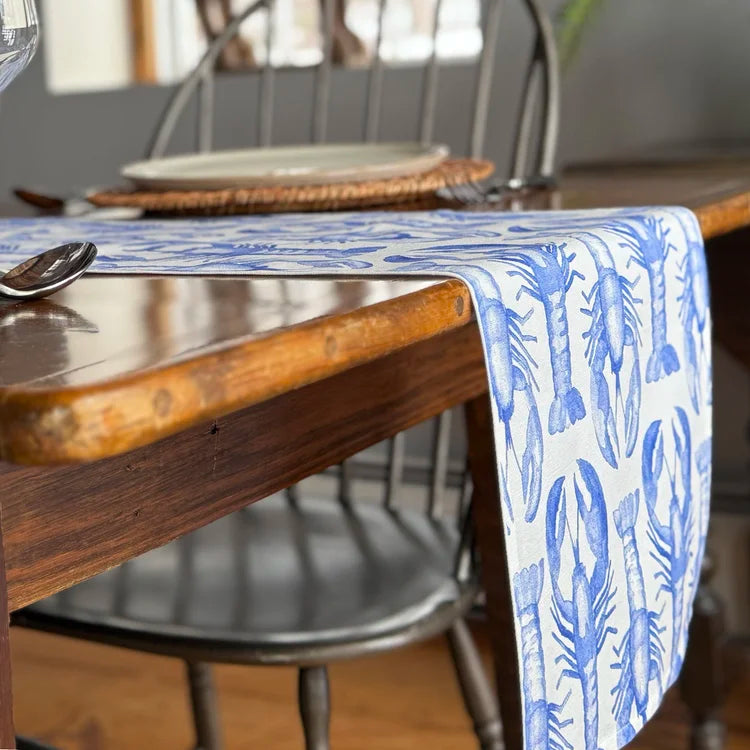 Ramsay Gourd Home - Table Runner - Lobster - Indigo