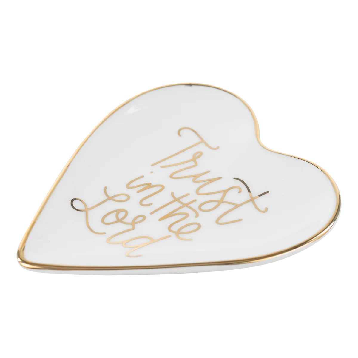 Glory Haus - Trinket Tray - Trust In The Lord - Gold - Findlay Rowe Designs