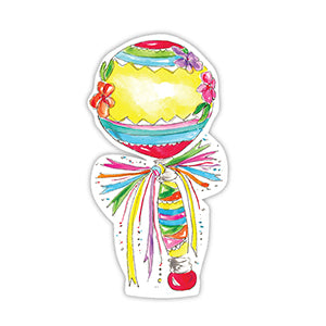 Die-Cut Accents - Handpainted Otomi Fiesta Maraca - Findlay Rowe Designs