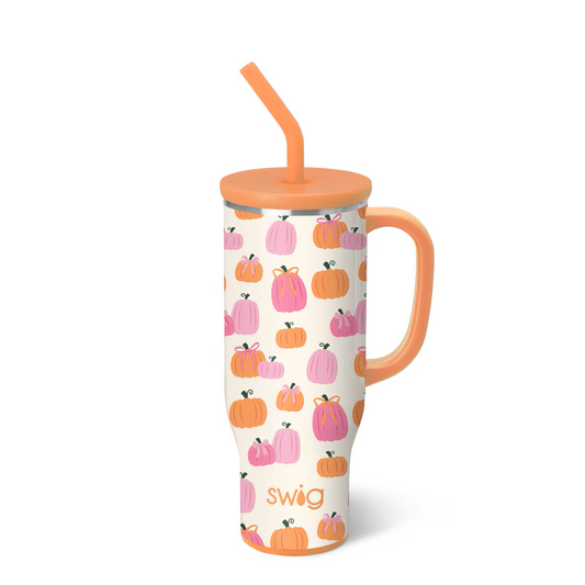 Swig - Mega Mug 30oz - Pumpkins and Bows - Findlay Rowe Designs