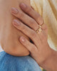 Kendra Scott - Ring - Joan Band - Vintage Gold Light Mauve Illusion - Size 8