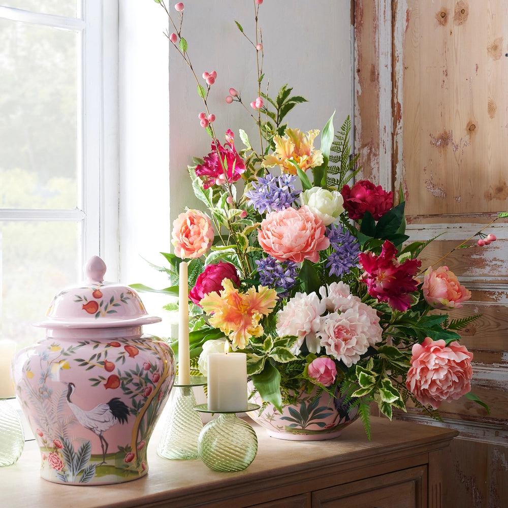 Raz Imports - Ginger Jar - Citrus Heron - 16in - Findlay Rowe Designs