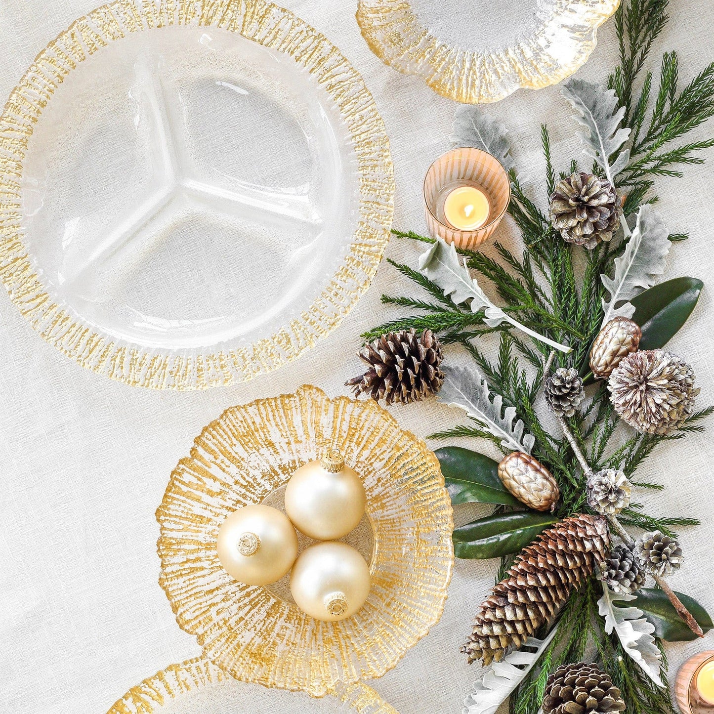 Vietri - Rufolo Glass Gold Deep Bowl - Large NO SHIP - STORE PICKUP - Findlay Rowe Designs