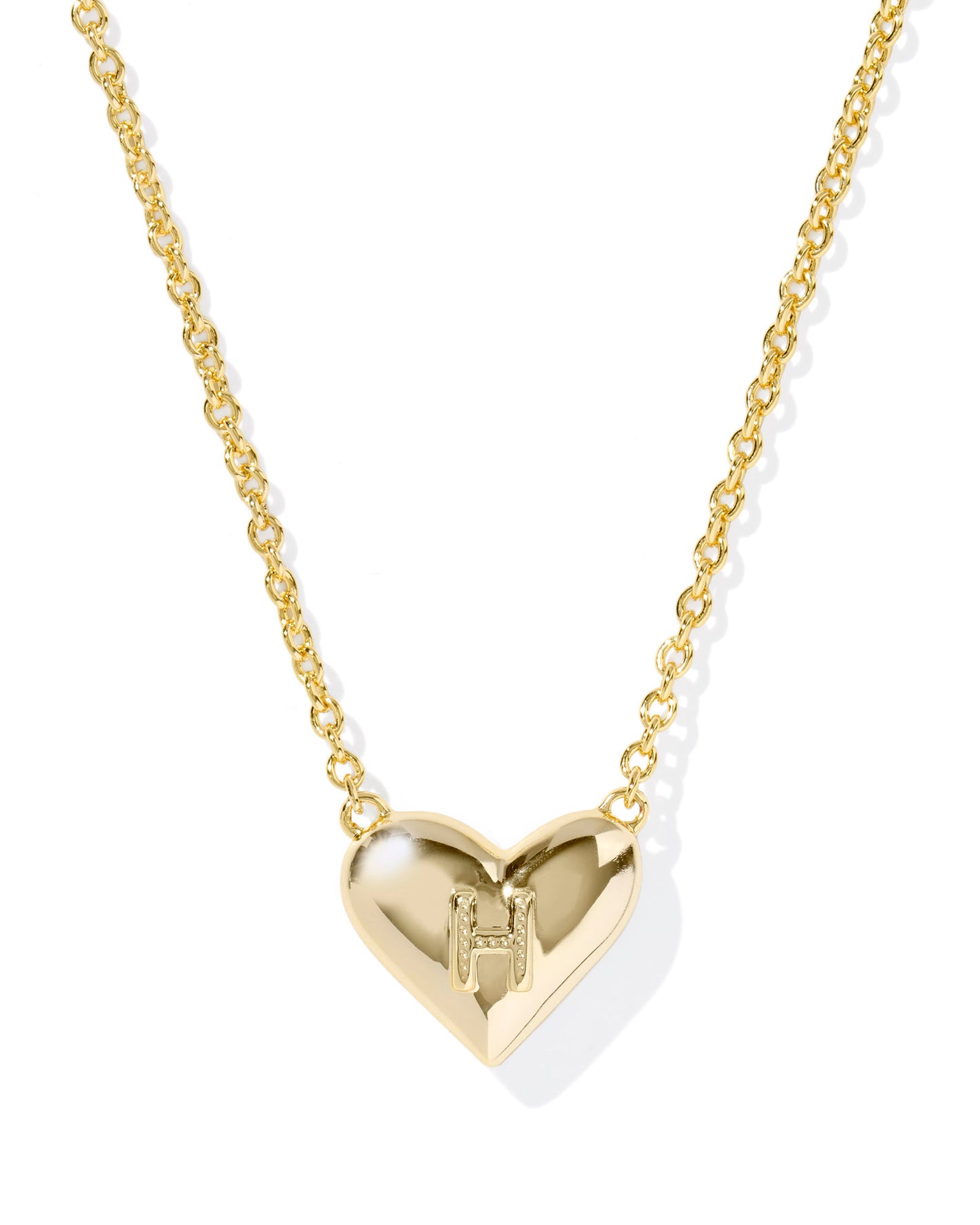 Kendra Scott - Necklace - Ari Heart Letter - Gold Short Pendant