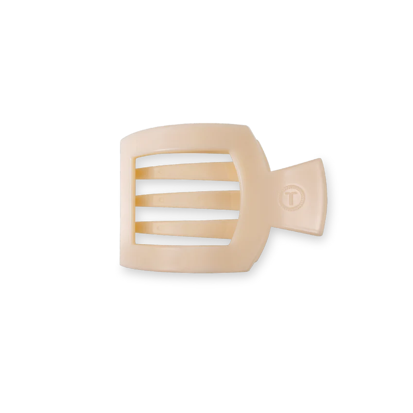 Teleties - Flat Square Clip - Small - Almond Beige - Findlay Rowe Designs