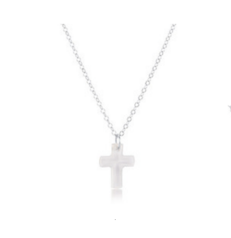 Enewton - 16in Necklace Sterling - Blessed Crystal Charm - Findlay Rowe Designs