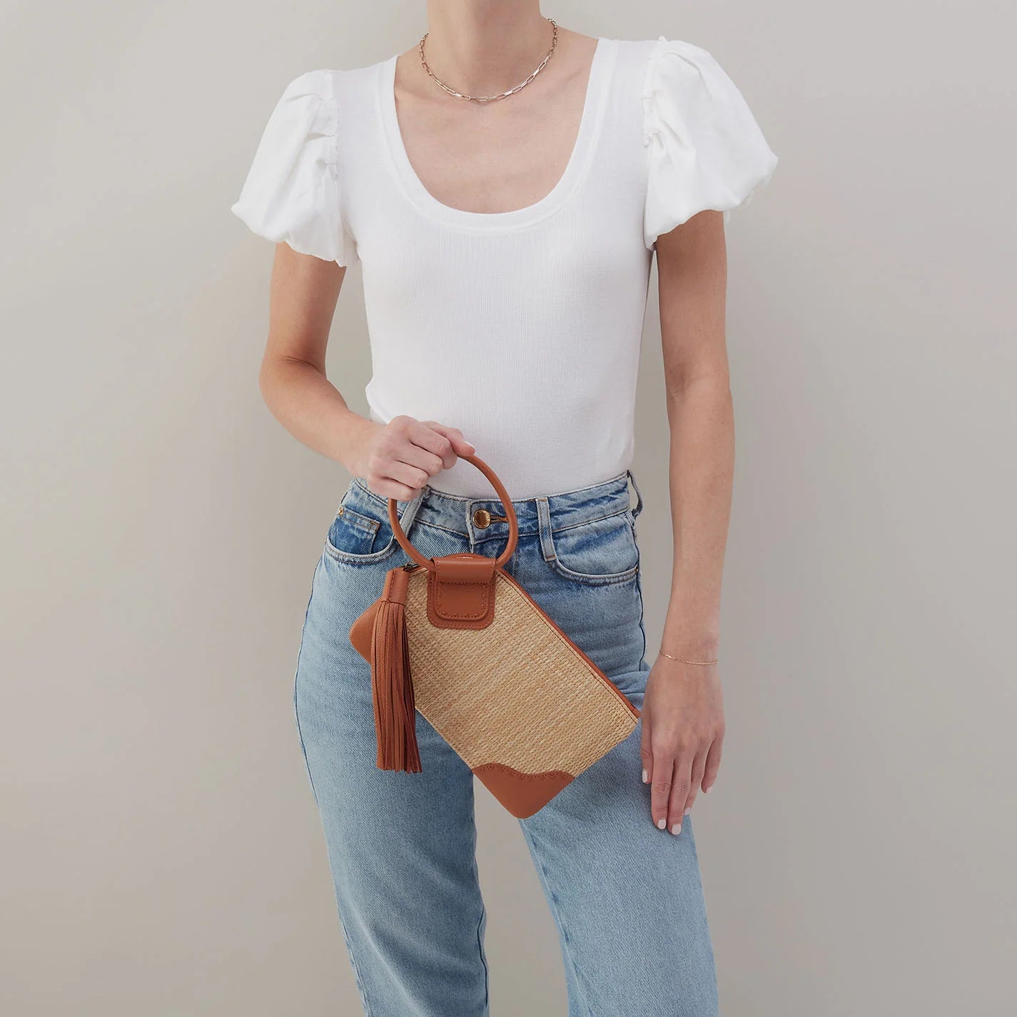 Hobo - Sable Wristlet - Natural Straw - Findlay Rowe Designs