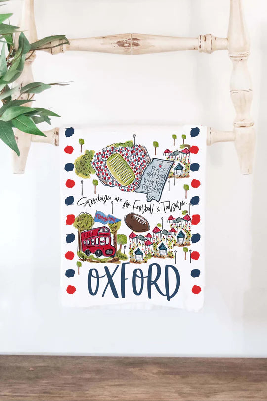 Tea Towel - Oxford, MS - Findlay Rowe Designs