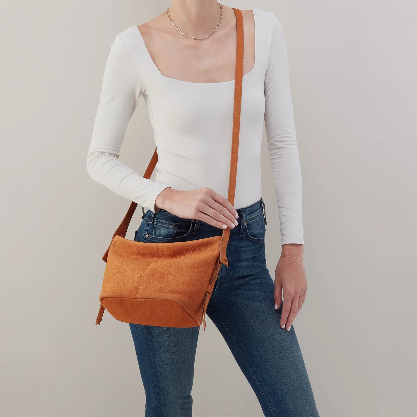 Hobo - Bonita Crossbody - Nubuck Marmalade - Findlay Rowe Designs