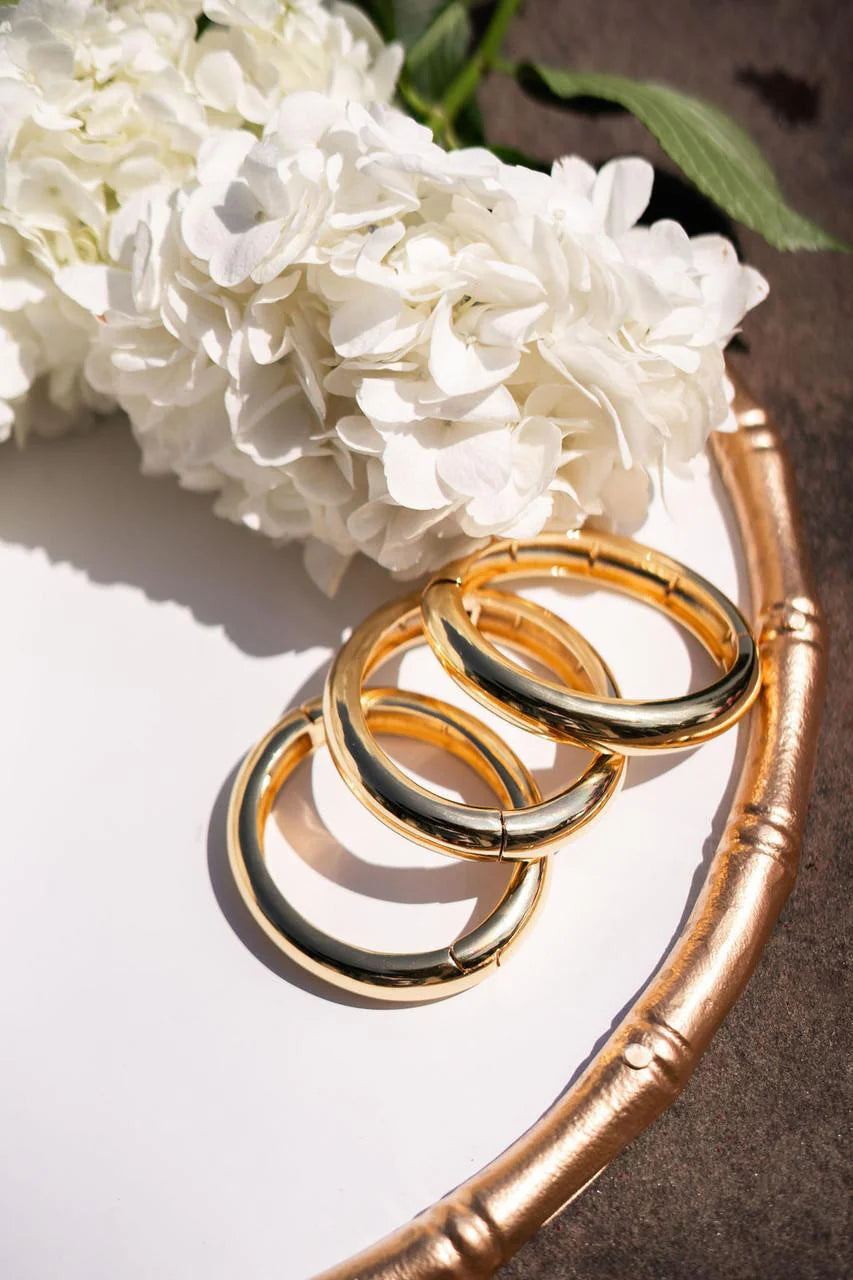 Lisi Lerch - Bracelet - Quinn - Gold Bangle - Findlay Rowe Designs