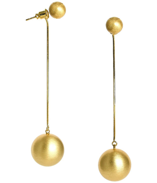 Lisi Lerch - Earring - Madi Drop - Brushed Gold