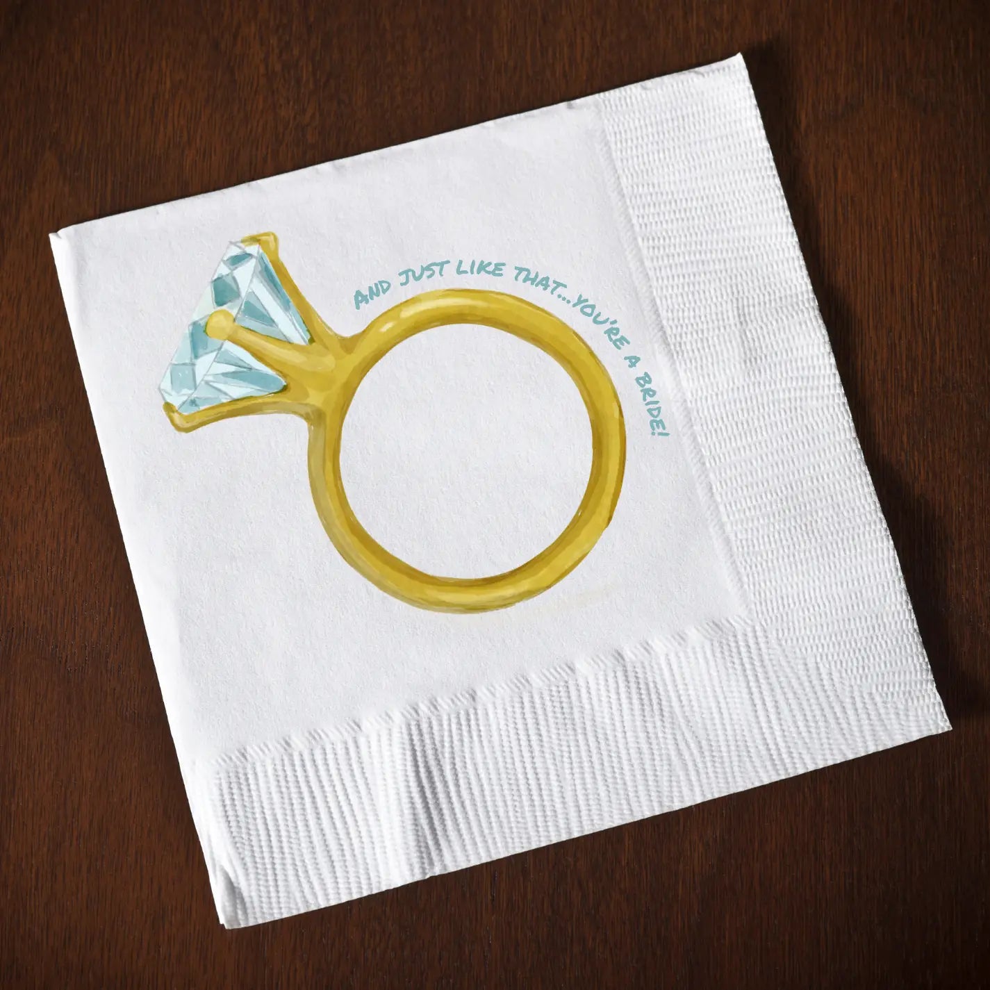 Hey Ya'll Party - Cocktail Napkin - and Just Like That - Bride - Findlay Rowe Designs