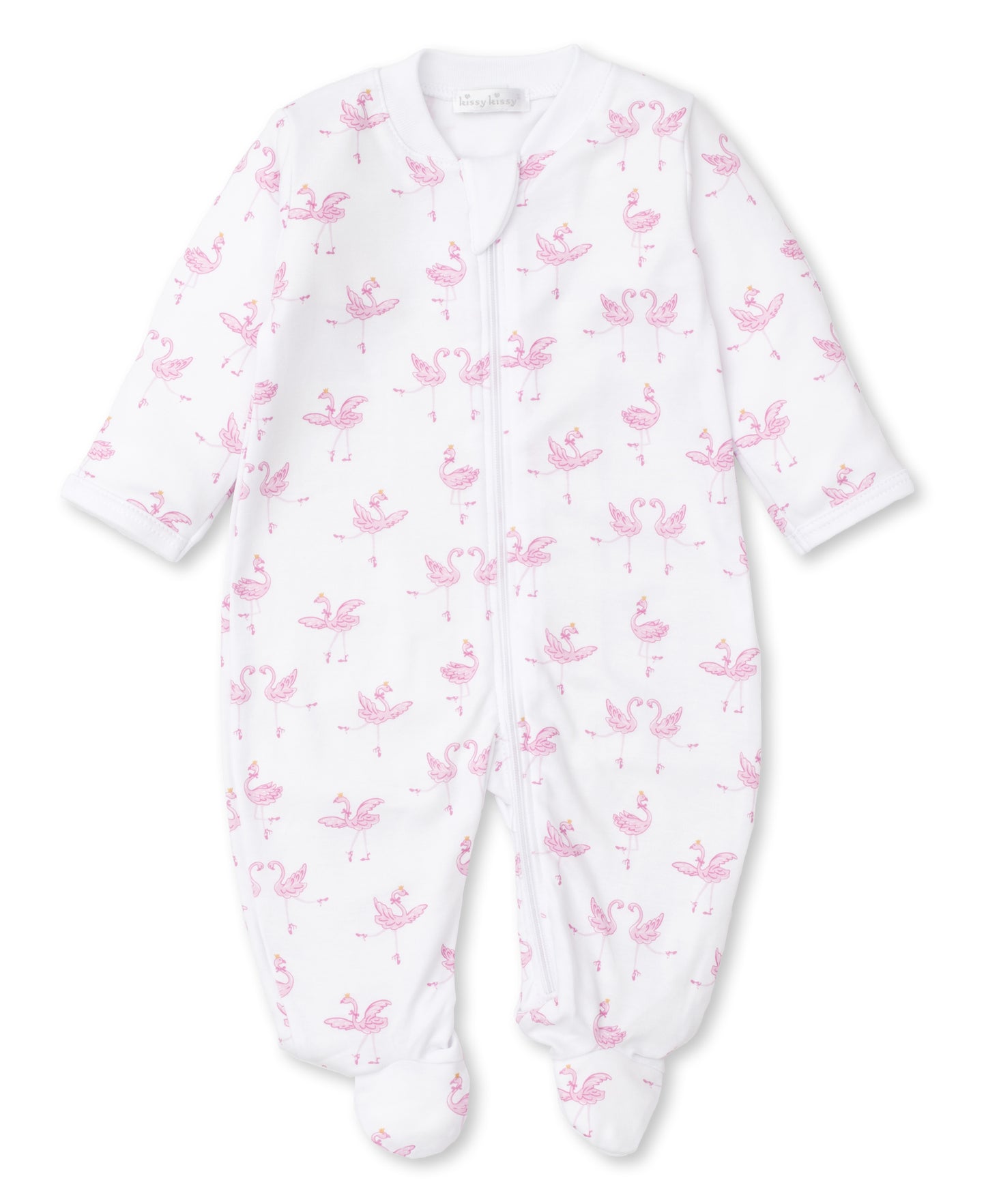 Kissy Kissy - Zip Footie - Flamingo Ballet - Findlay Rowe Designs
