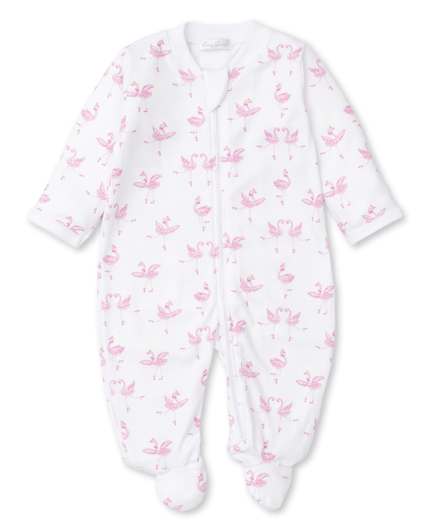 Kissy Kissy - Zip Footie - Flamingo Ballet - Findlay Rowe Designs