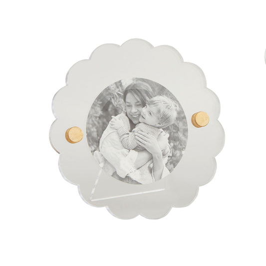 Mud Pie - Scallop Acrylic Frame - Findlay Rowe Designs