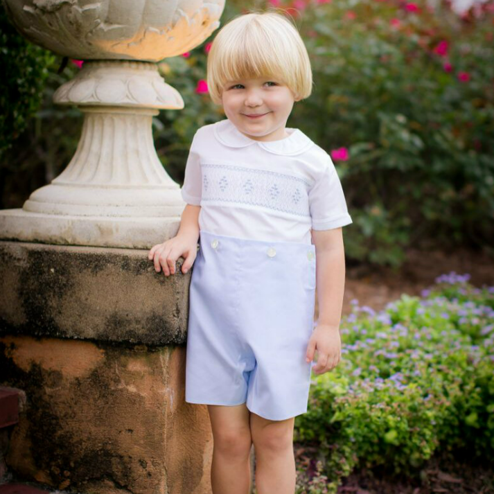 Feltman Brothers - Boys - Bobby Suit Smocked Diamond - 3mo - Findlay Rowe Designs