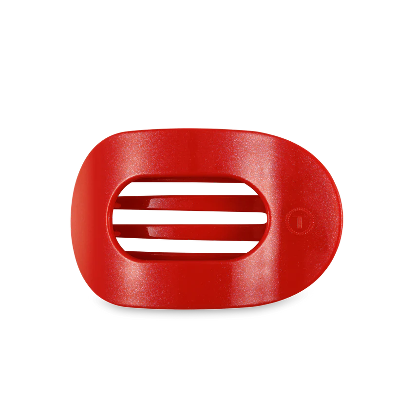 Teleties - Medium Flat Round Hair Clip - Rudolph Red - Findlay Rowe Designs