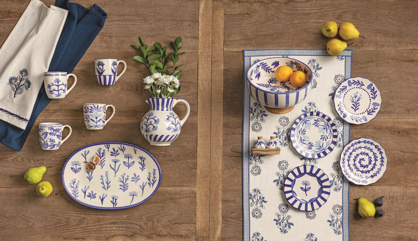 Mud Pie - Table Runner - Blue Floral - Findlay Rowe Designs