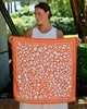 Caroline Hill - Scarf - Medium Lawson Leopard - Orange White - Findlay Rowe Designs
