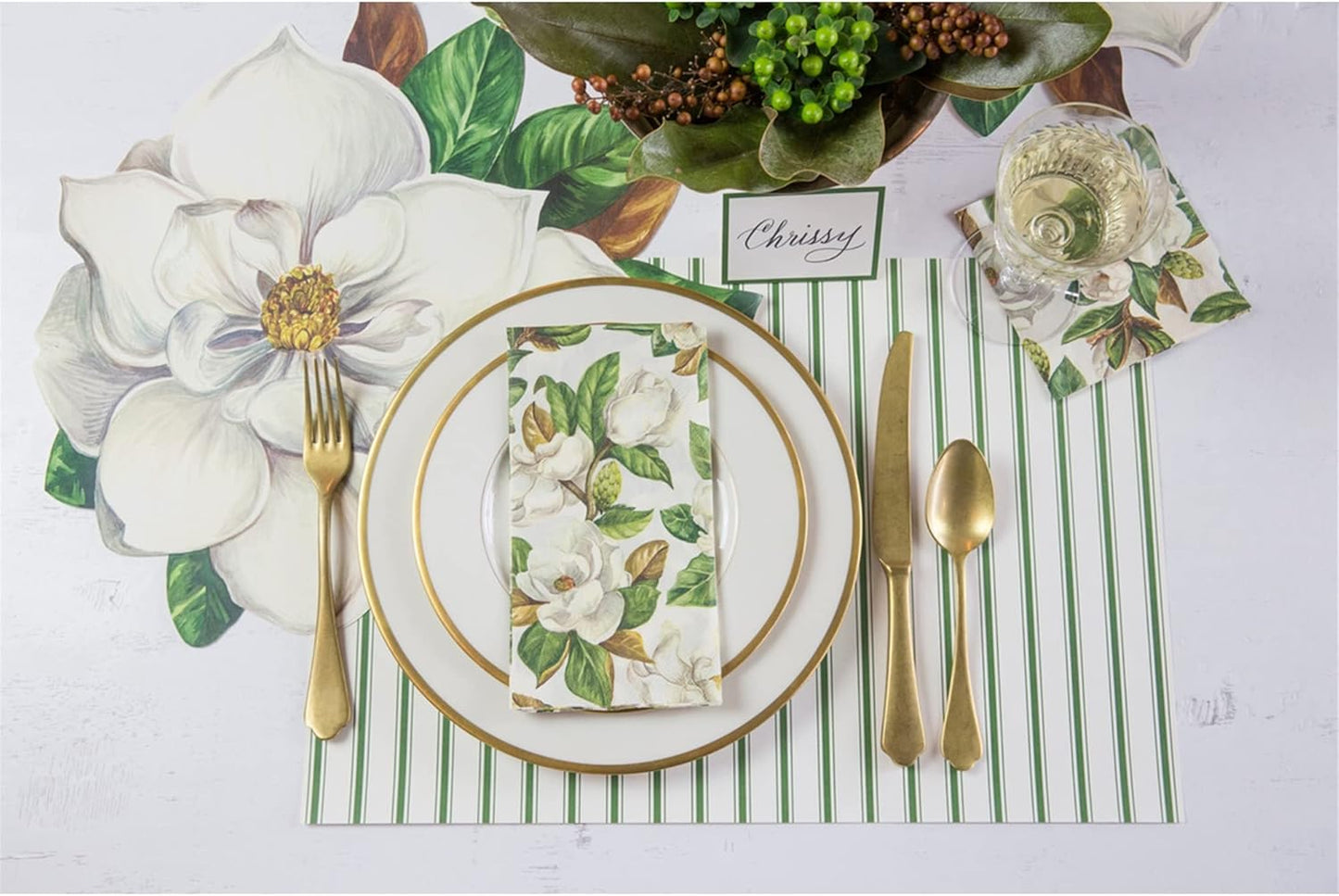 Hester & Cook - Cocktail Napkin - Magnolia - Findlay Rowe Designs