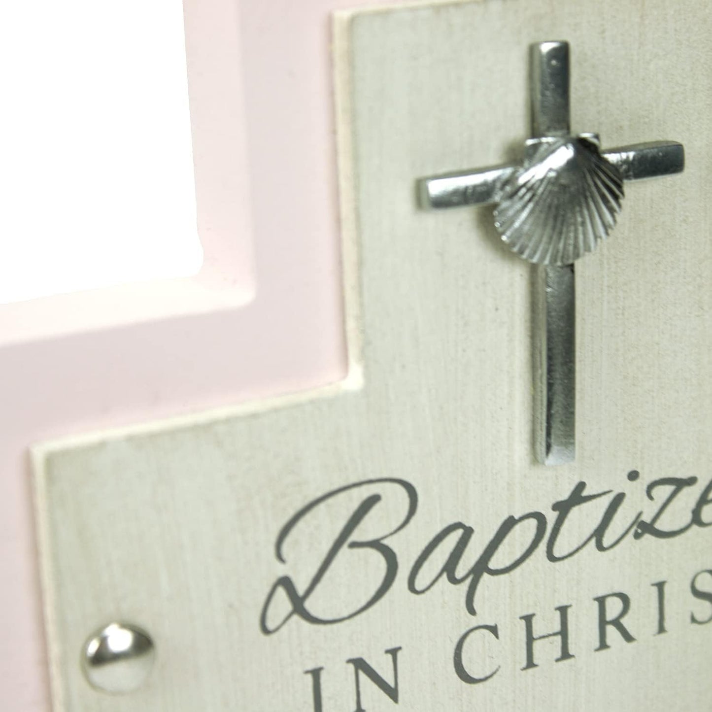 The Baptized in Christ Cross - Pink - Findlay Rowe Designs