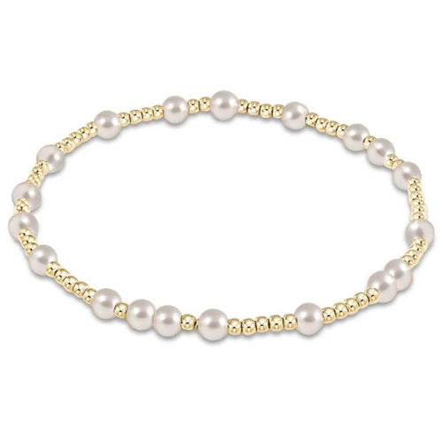 Enewton - Extends Hope Unwritten 4mm Bead Bracelet - Pearl - Findlay Rowe Designs