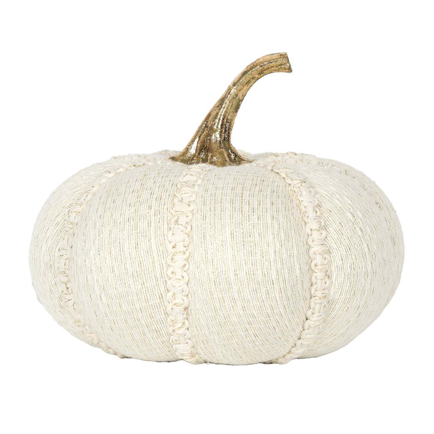 Cotton Shimmer Pumpkin - 8in - White - Findlay Rowe Designs