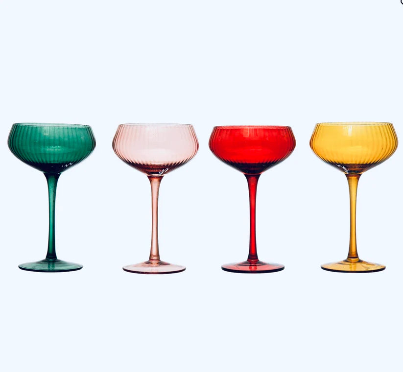 Coupe Champagne Glasses - Colors