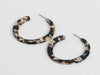 Olivia Semi Cut Out Resin Hoop Earrings - Findlay Rowe Designs