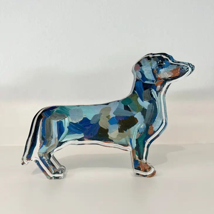 Chelsea McShane - acrylic block - Dachshund - Findlay Rowe Designs