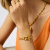 Julie Vos - Bracelet - Laguna Demi Link - Gold - Findlay Rowe Designs