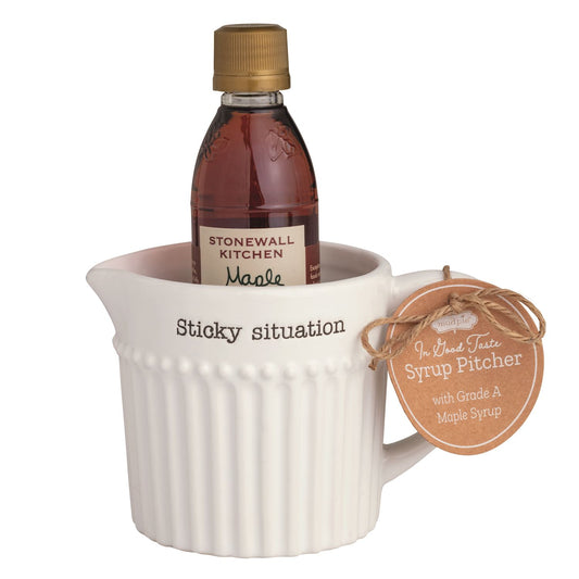 Mud Pie - Syrup Pitcher Gift 2 piece Set