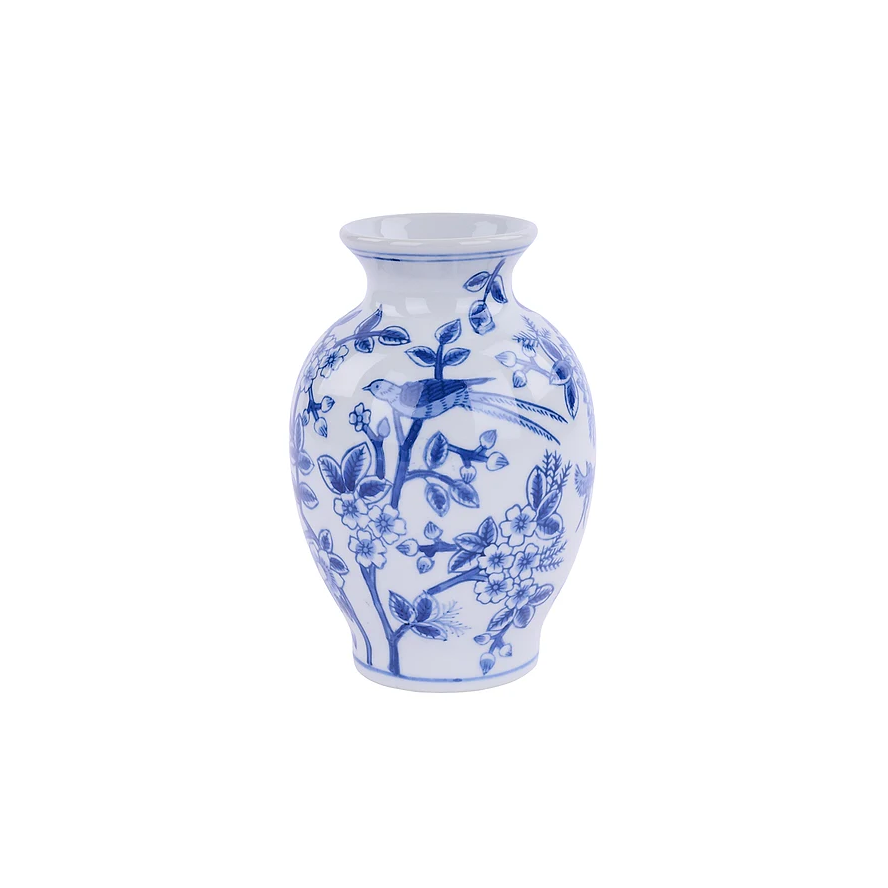 Vase - 6 in - Blue White - Findlay Rowe Designs