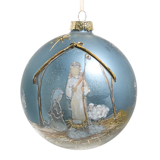 Ornament - 5" Holy Night Ball Ornament