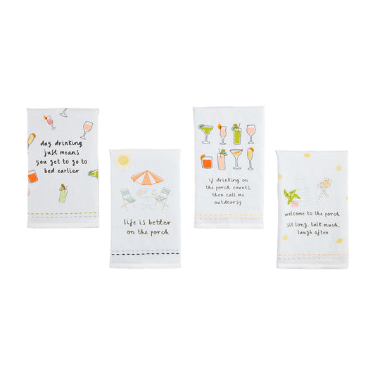 Mud Pie - Towel - Porch Drinking - Findlay Rowe Designs