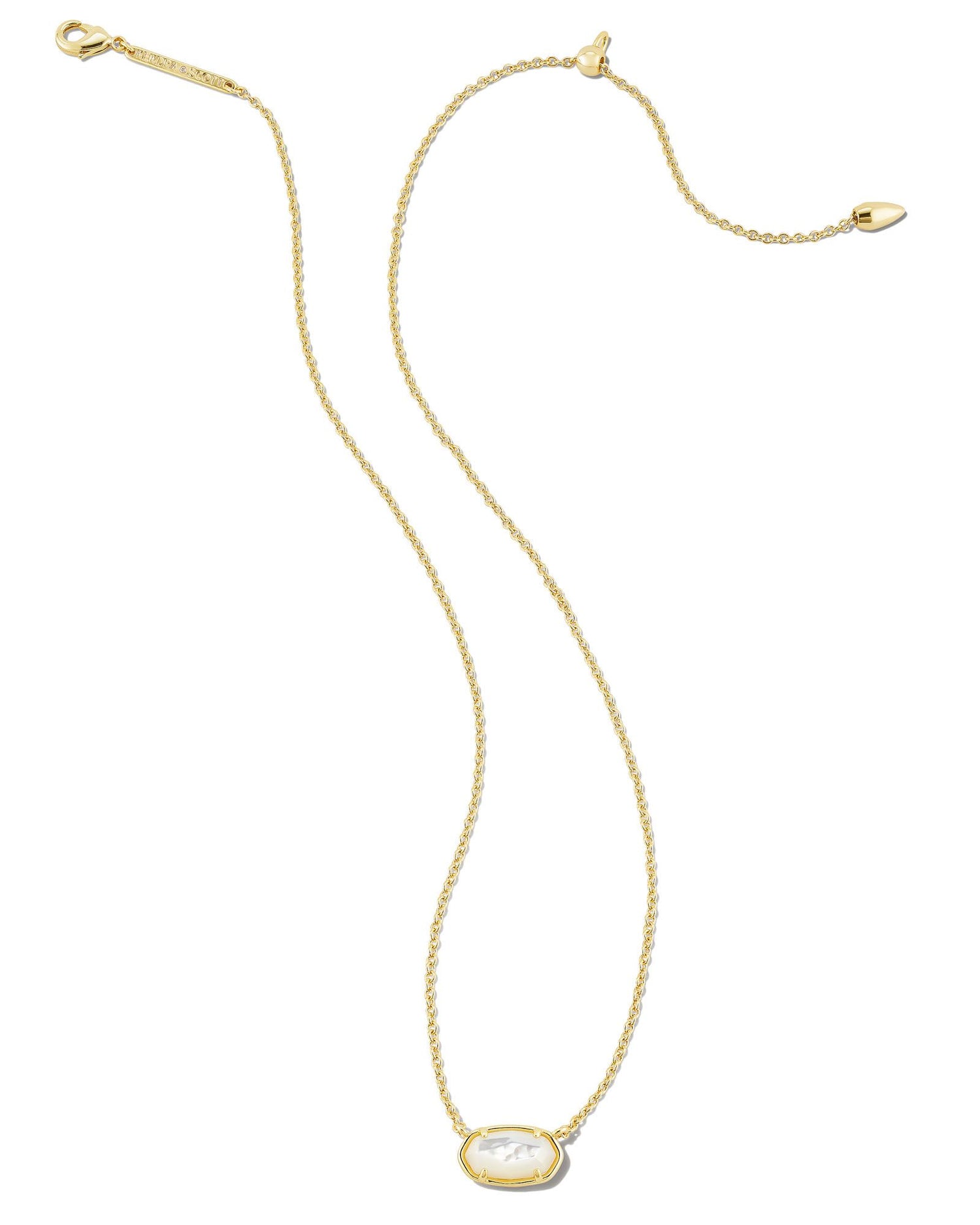 Kendra Scott - Necklace - Ellie Gold Stud - Grayson Gold Pendant - Ivory Mother of Pearl - Findlay Rowe Designs