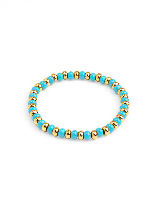 Bracelet - Enamel Stretch Beads - Findlay Rowe Designs