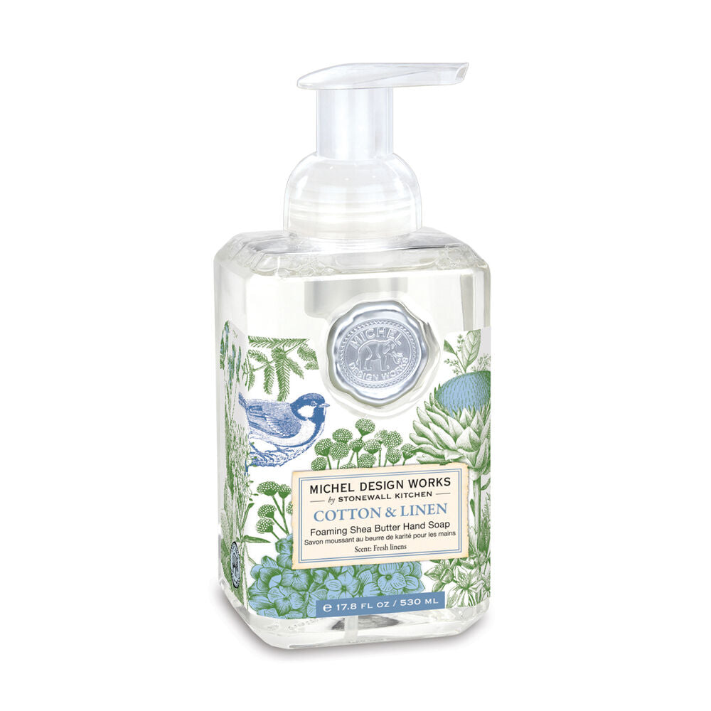 Michel Design Works - Foaming Hand Soap - Cotton and Linen - Findlay Rowe Designs