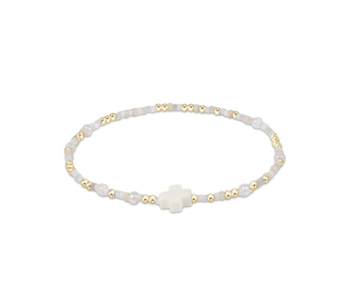Enewton - Hope Unwritten Signature Cross Bracelet - Call Me On My Shellphone