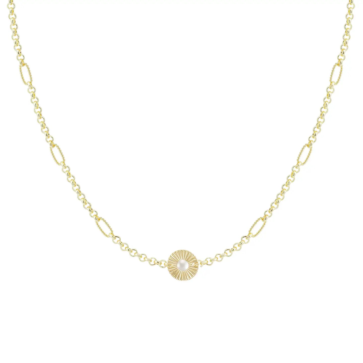 Natalie Wood - Necklace - Solaris Gem - Pearl - Findlay Rowe Designs