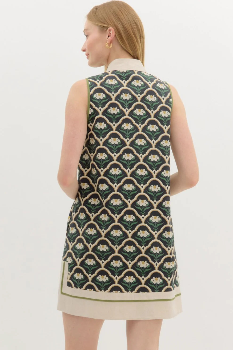 Entro - Dress - Caftan-inspired Mini Dress - Black - Findlay Rowe Designs