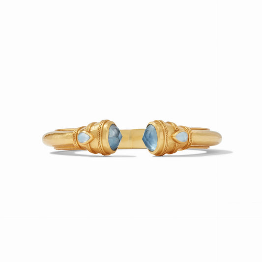 Julie Vos - Cannes Demi Cuff - Iridescent Chalcedony Blue - Findlay Rowe Designs