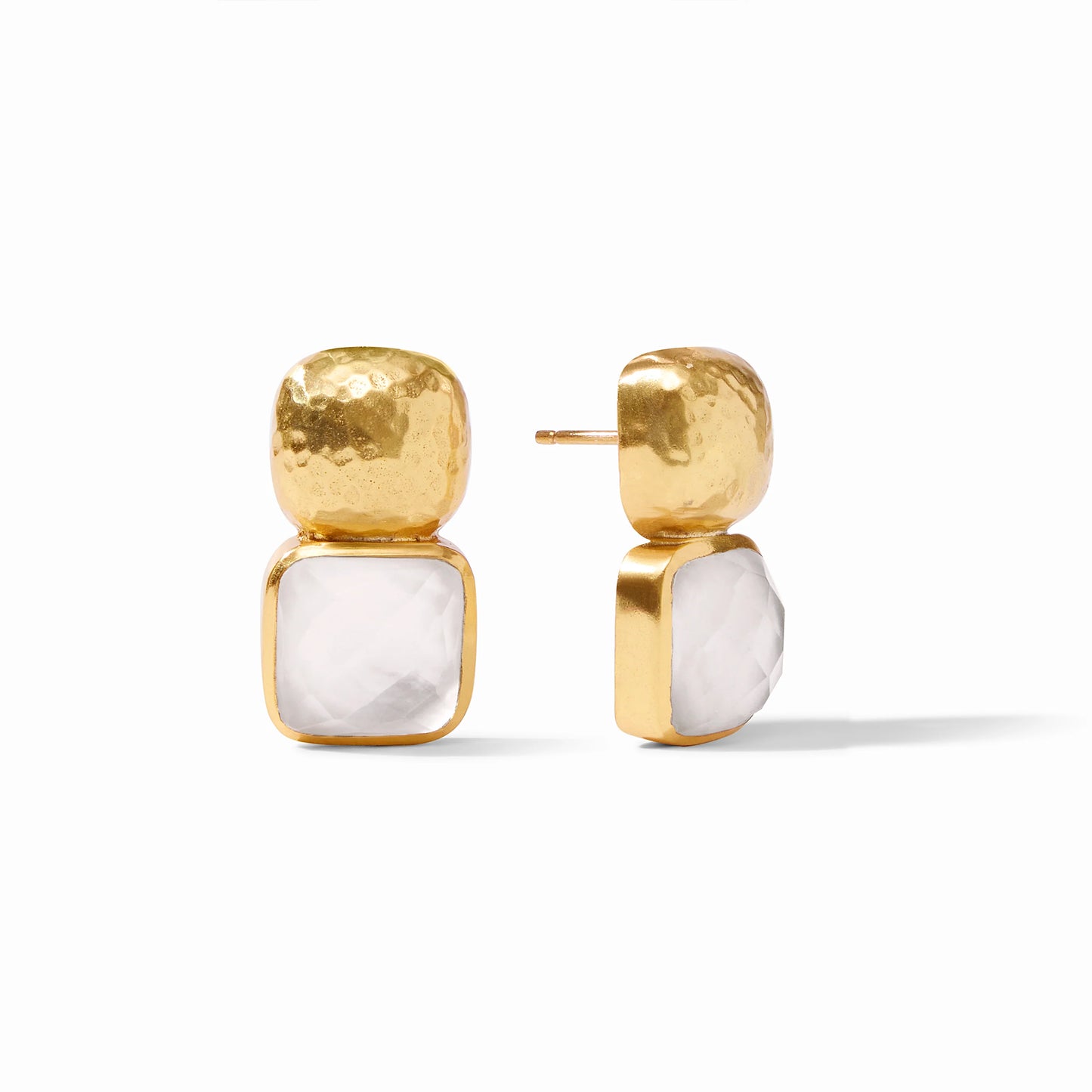 Julie Vos - Earring - Catalina - Iridescent Clear Crystal - Findlay Rowe Designs