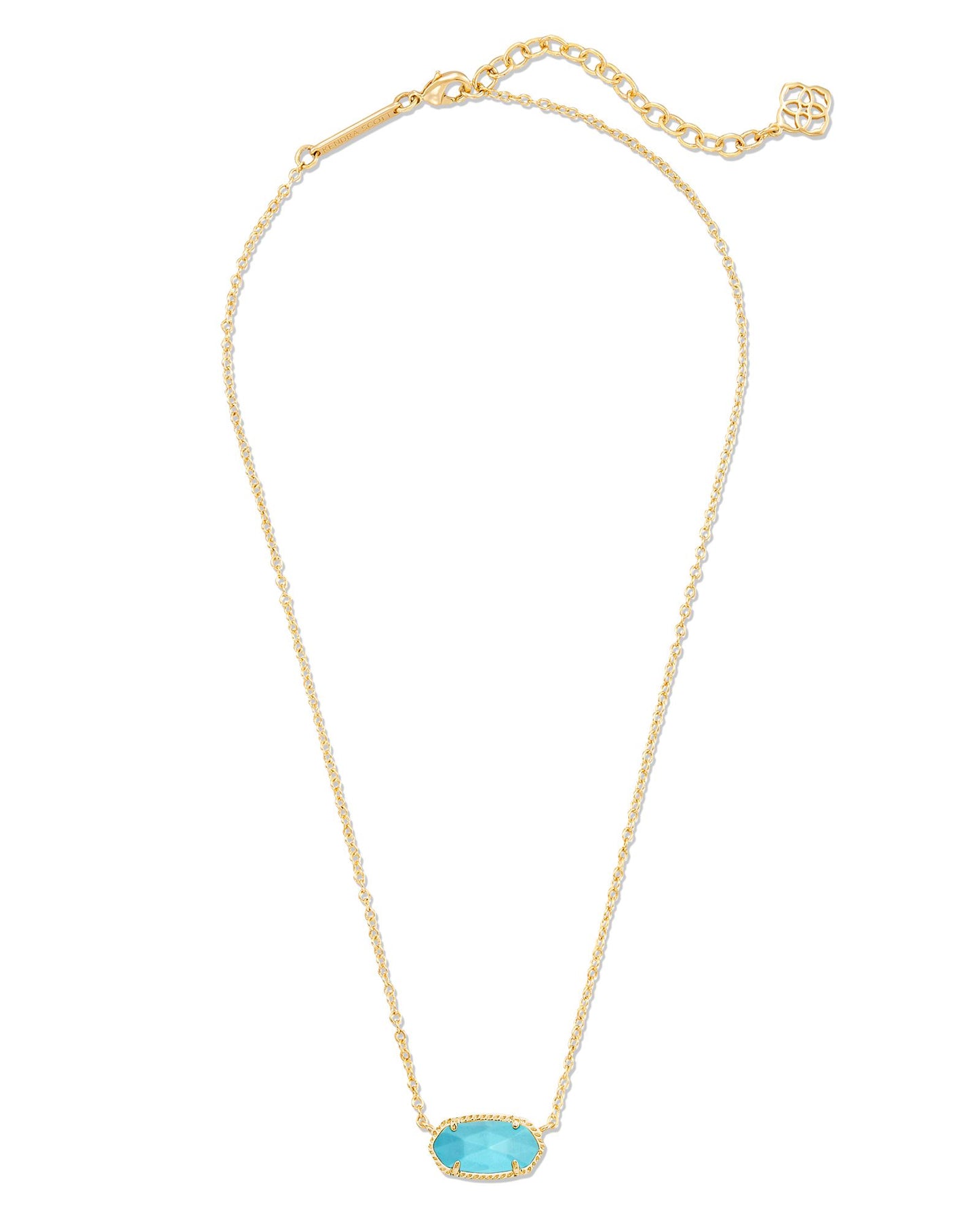 Kendra Scott - Elisa Short Pendant Necklace - Turquoise Magnesite f